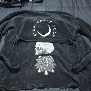 Blackcraft Cult Black Velvet Robe, MED